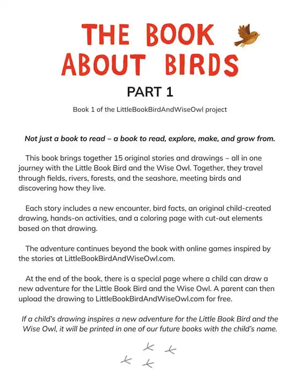 The Book About Birds, Part 1, Page 1