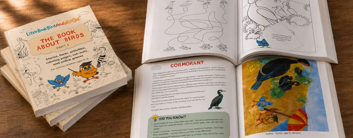 What Does a Child Do in “The Book About Birds, Part 1” Besides Reading?